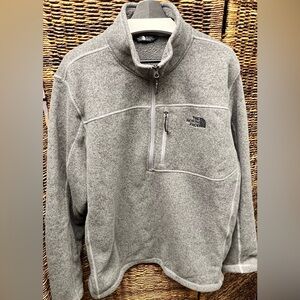 The‎ North Face Heather Gray Fleece Jacket- Mens, Size: XXL